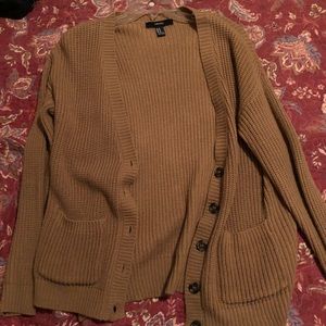 Brown Chunky Knit Cardigan